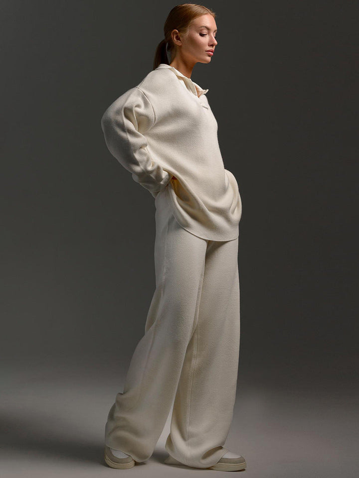 Josie | Relaxed Collared Two-Piece Set