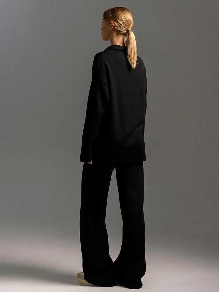 Josie | Relaxed Collared Two-Piece Set