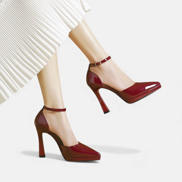 Evette | Stylish Ankle Strap Pointed Heels