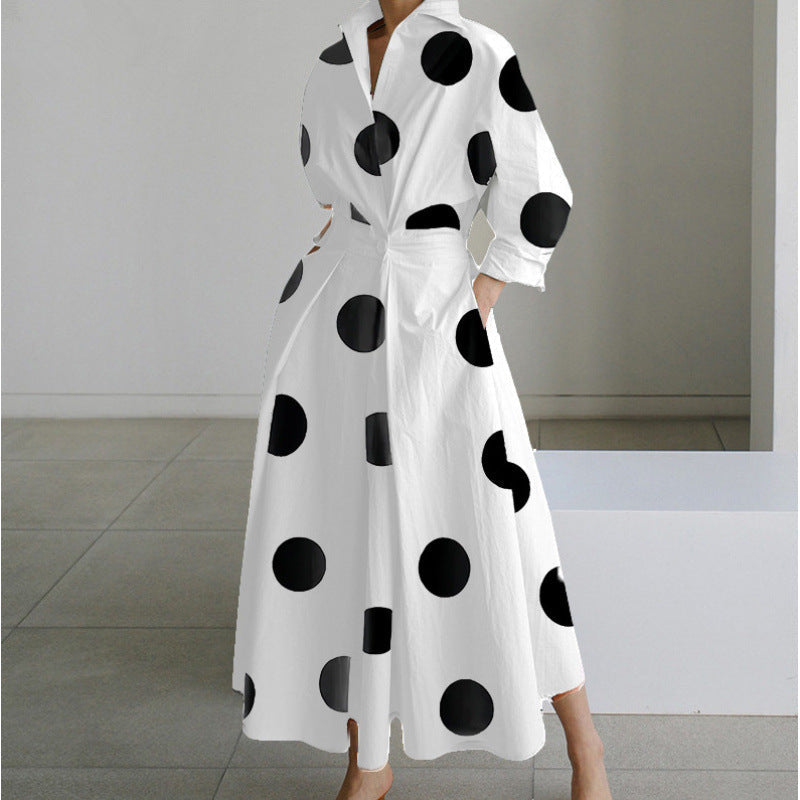 Alora | Elegant Front Wrap Collared Maxi Dress