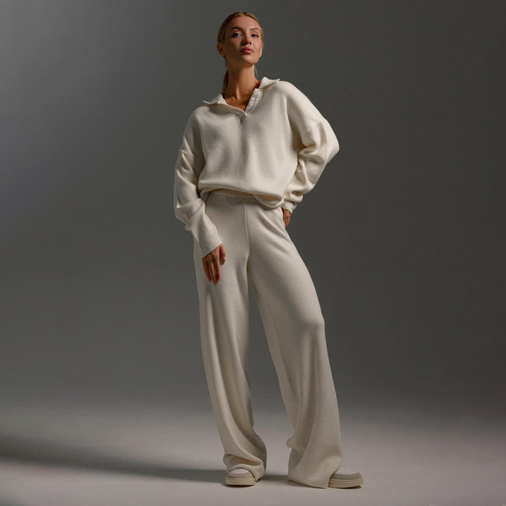 Josie | Relaxed Collared Two-Piece Set