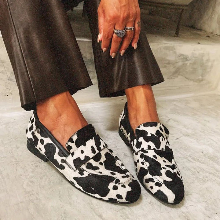 Hadley | Elegant Animal Print Loafers