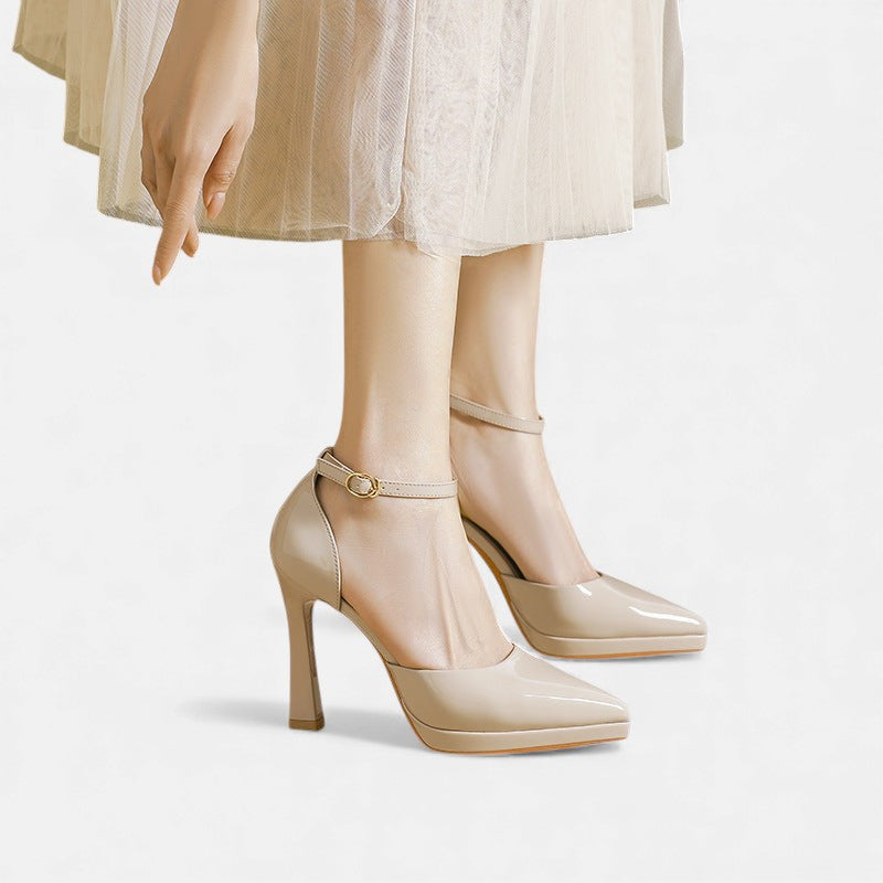Evette | Stylish Ankle Strap Pointed Heels