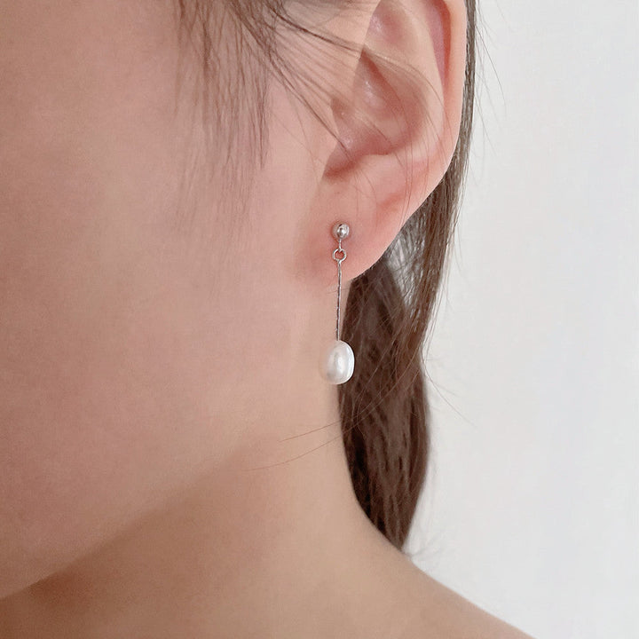 Colleen | Casual Drop Pearl Earrings