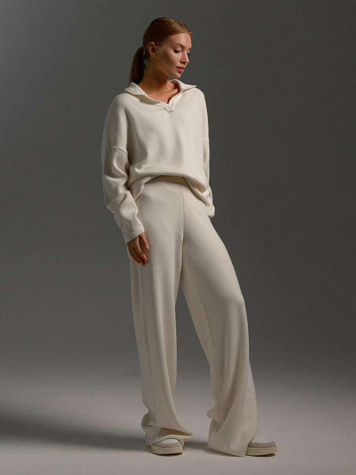 Josie | Relaxed Collared Two-Piece Set