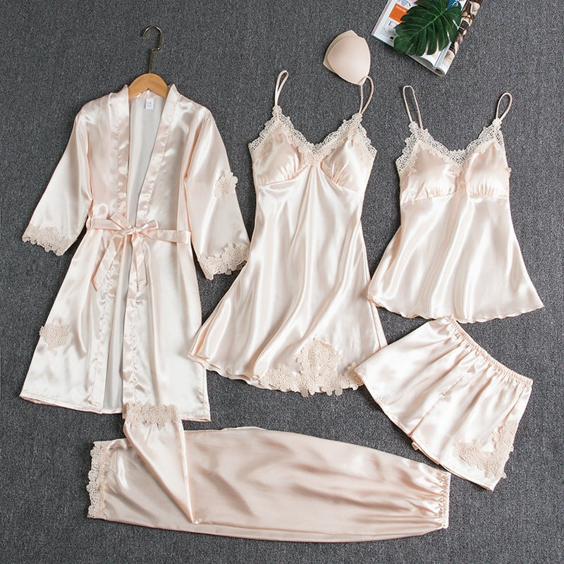 Lorelei | Elegant Lace-Trimmed Pajama Set