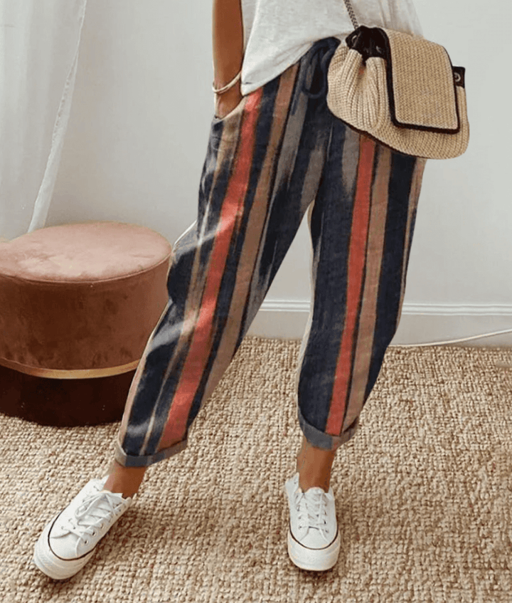 Leonora | Casual Everyday Printed Lace Trousers