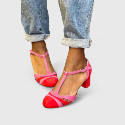 Jessica | Elegant Color Block Modern Heels