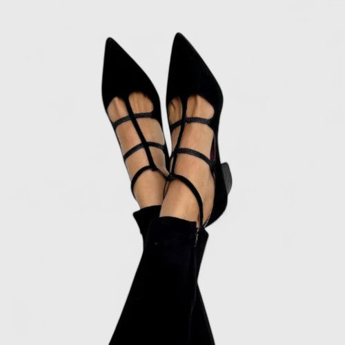 Abigail | Elegant Multi Strap Pointed Heels