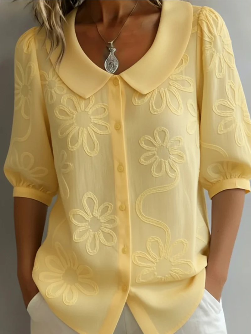 Alyssa | Stylish Embroidered Floral Blouse