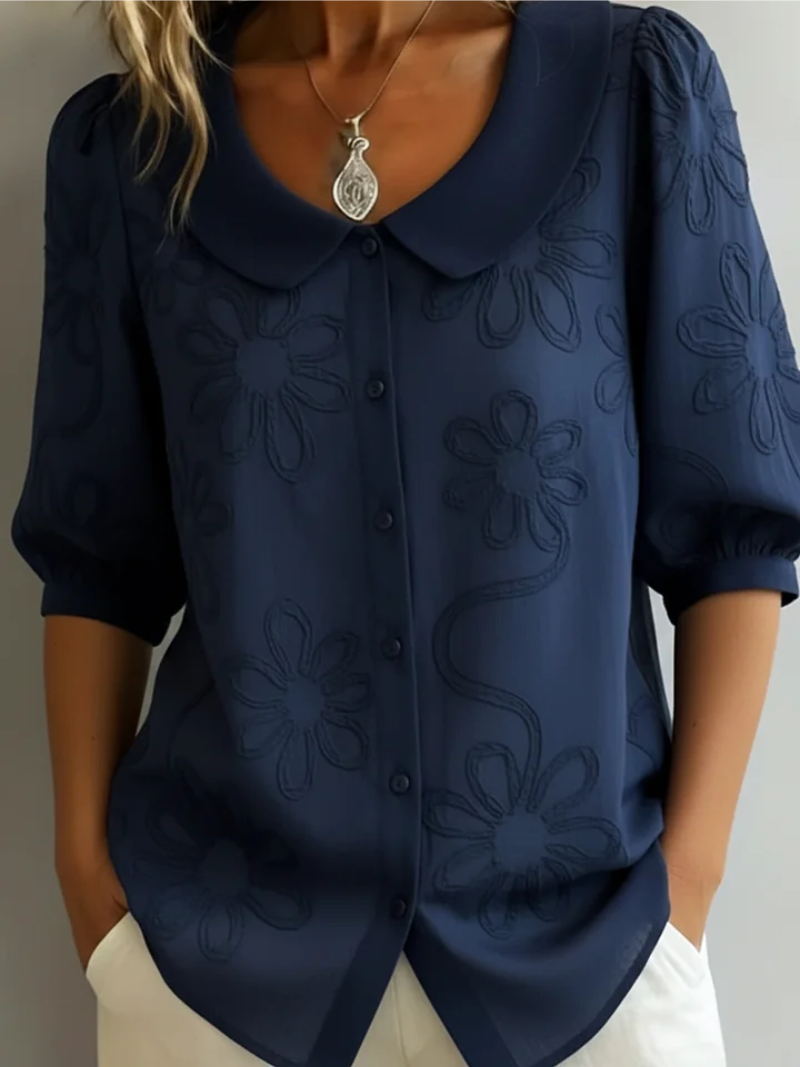 Alyssa | Stylish Embroidered Floral Blouse