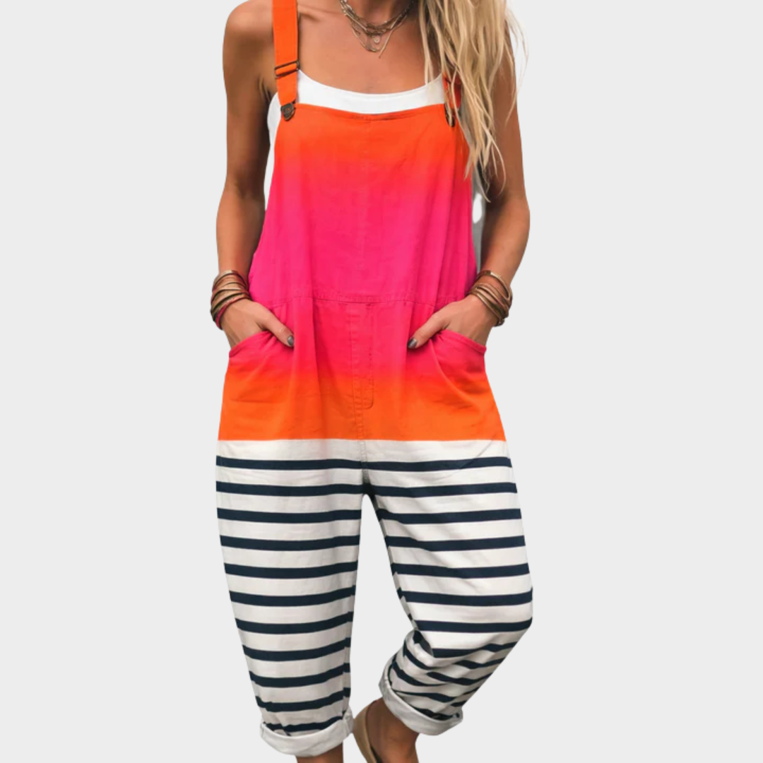 Irene | Comfortable Multicolour Art Jumpsuit