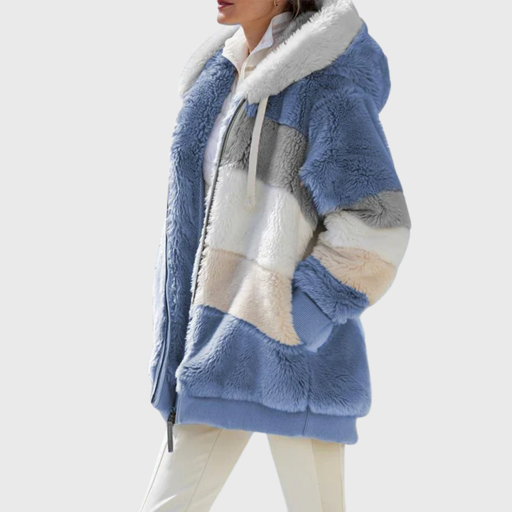 Sofia | Elegant Multicolour Warm Puffer jacket