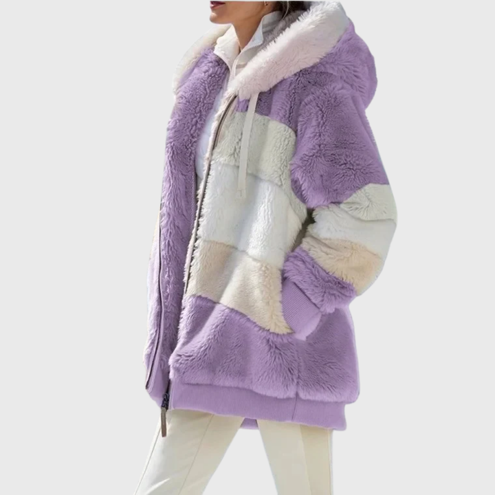 Sofia | Elegant Multicolour Warm Puffer jacket