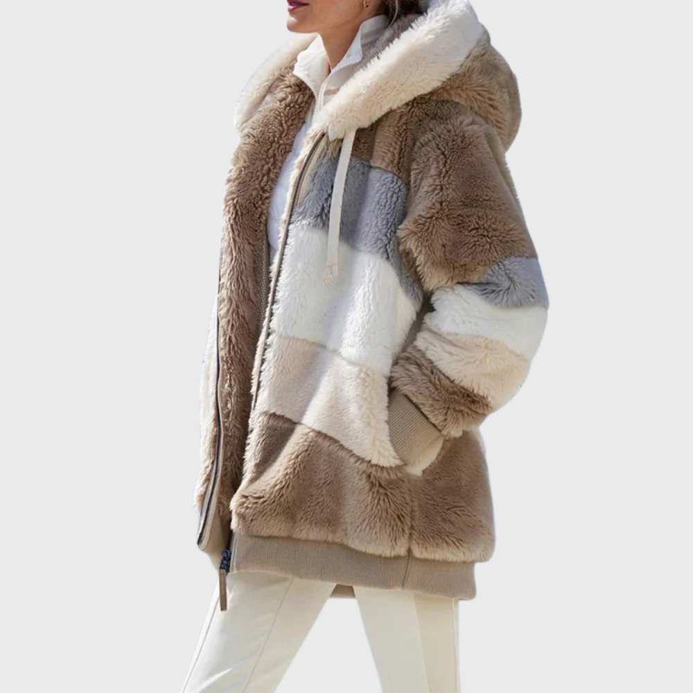 Sofia | Elegant Multicolour Warm Puffer jacket