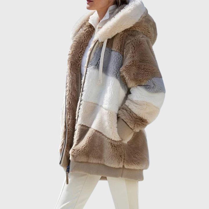 Sofia | Elegant Multicolour Warm Puffer jacket