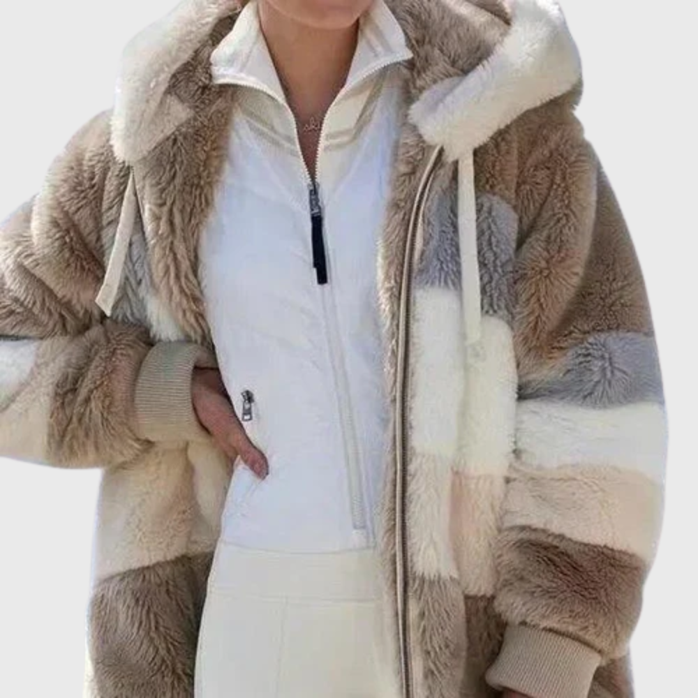 Sofia | Elegant Multicolour Warm Puffer jacket