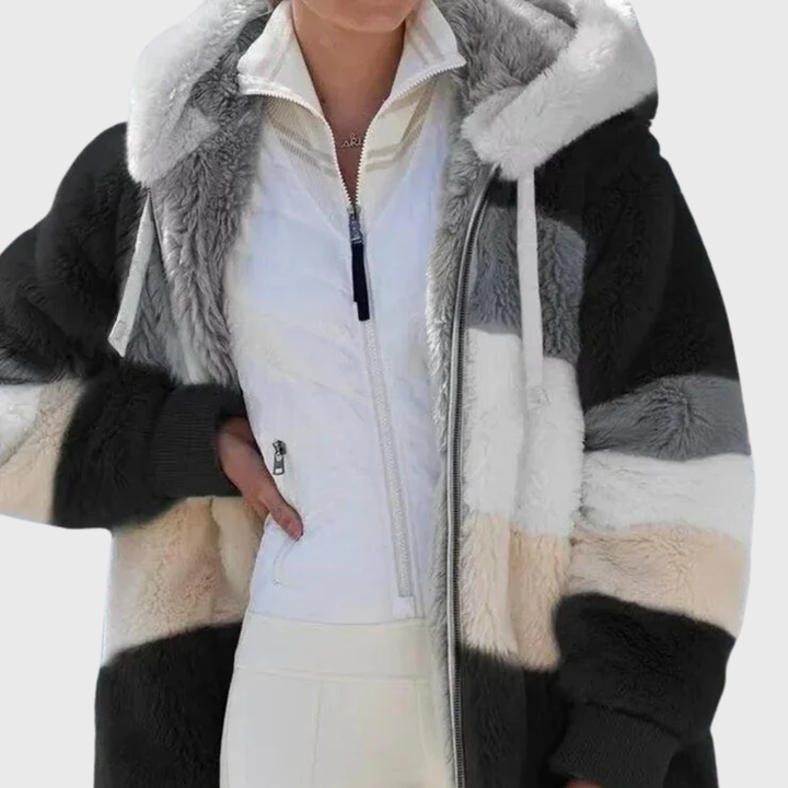 Sofia | Elegant Multicolour Warm Puffer jacket