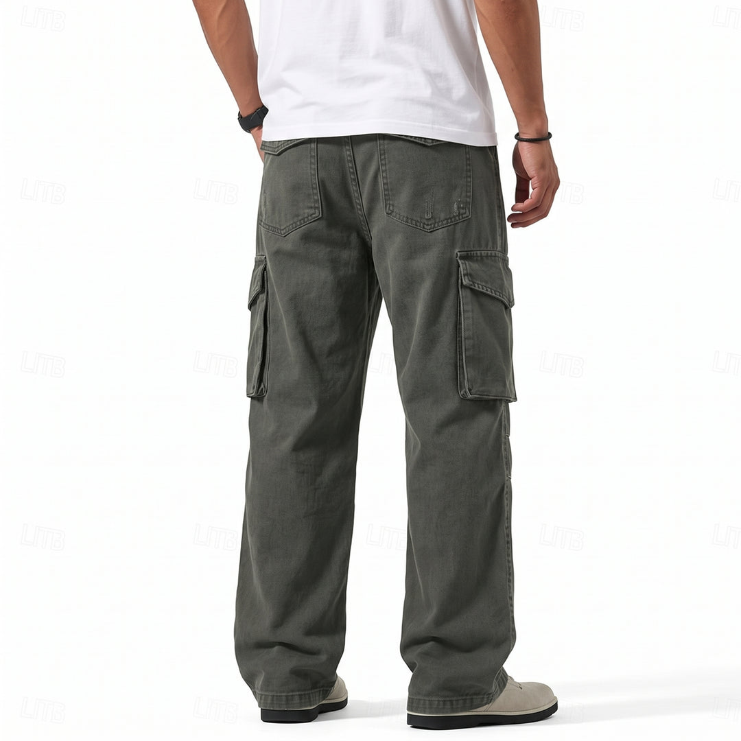 Rowan | Relaxed Wide-Leg Cargo Trousers