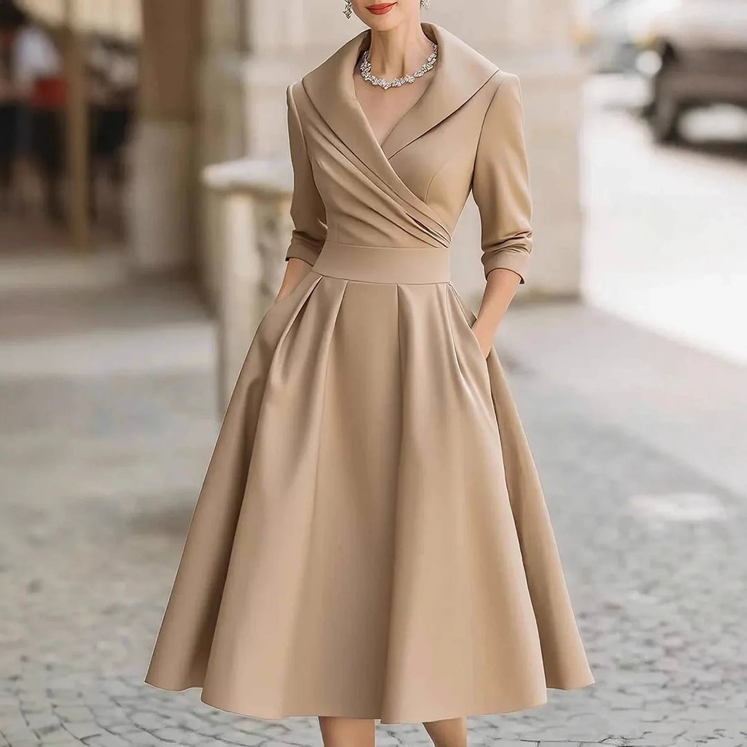 Ashley | Graceful Silhouette Midi Dress