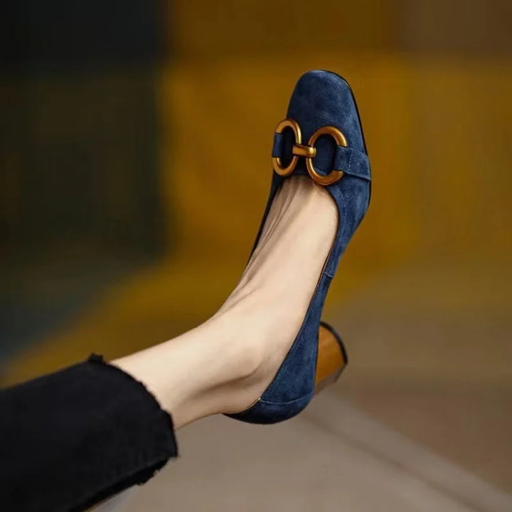 Melanie | Orthopedic Close Toe Buckle Heels