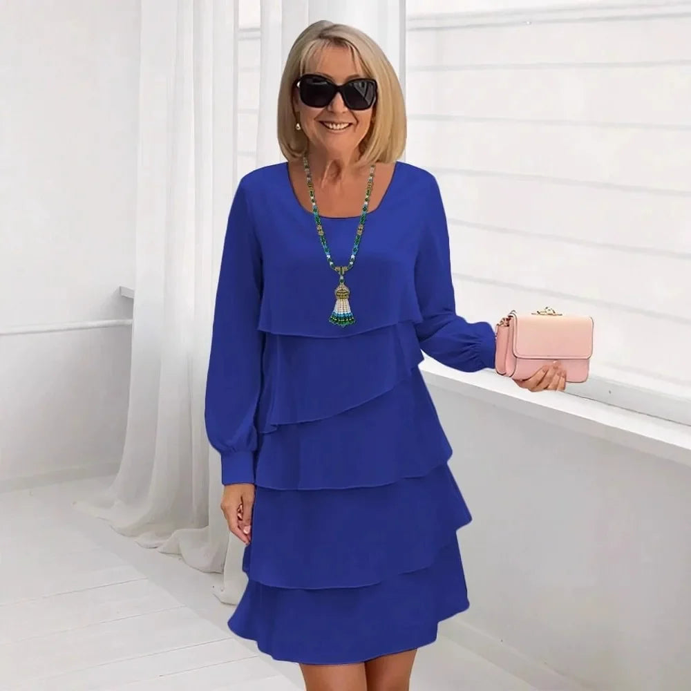 Margaret | Elegant Comfort Ruffle Dress