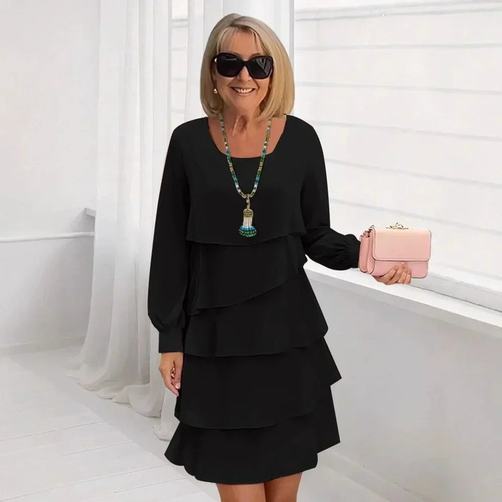 Margaret | Elegant Comfort Ruffle Dress