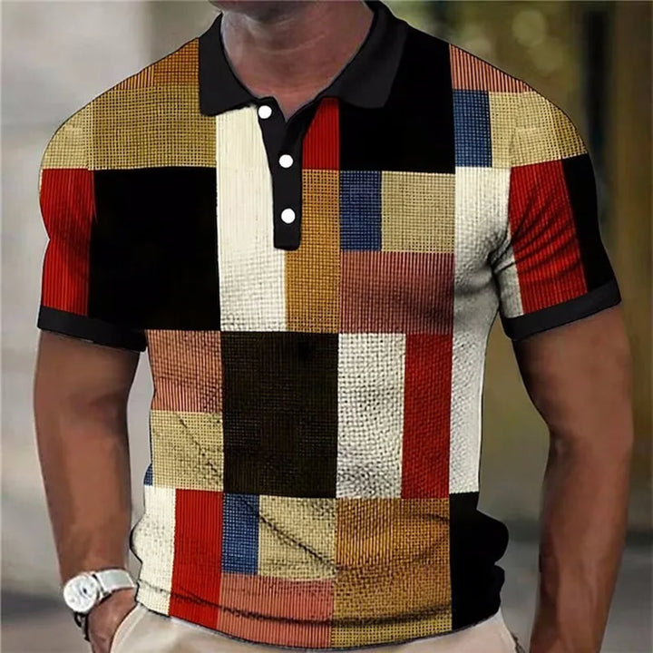 Kevin | Vibrant Plaid Pattern Shirt