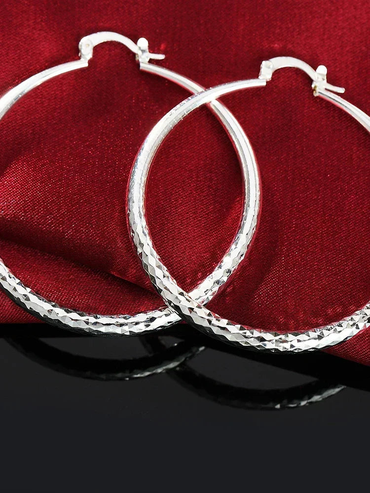 Tonya | Classic Retro Silver Long Earrings