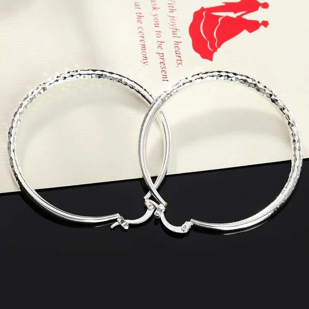Tonya | Classic Retro Silver Long Earrings
