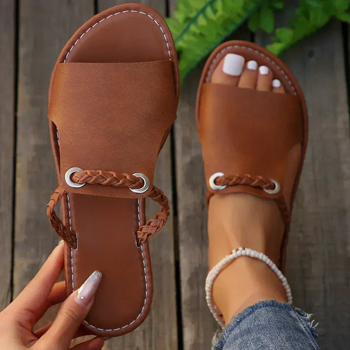 Luna | Elegant Braided Strap Sandal