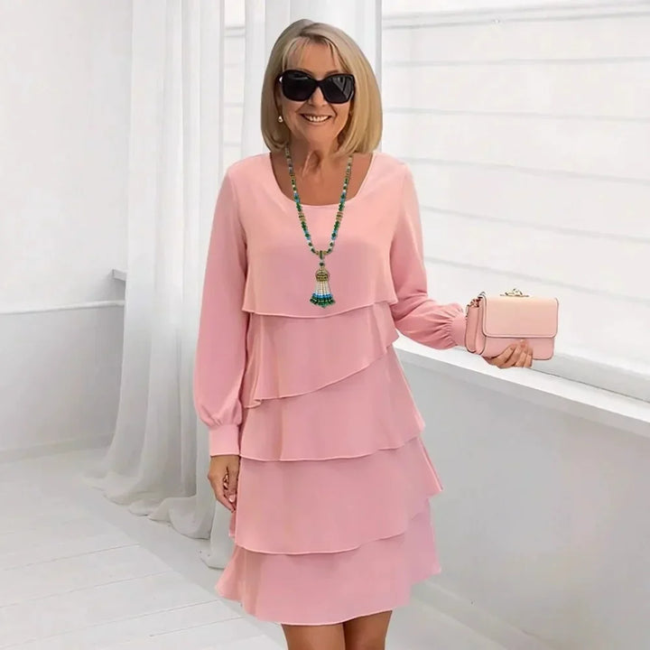 Margaret | Elegant Comfort Ruffle Dress