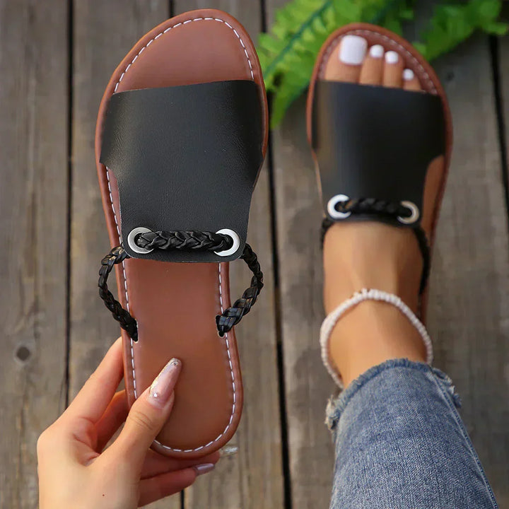 Luna | Elegant Braided Strap Sandal