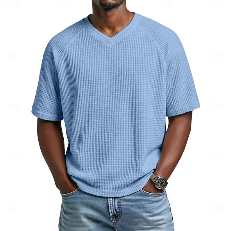 Crosby | V-neck Short Sleeve Waffle Shirt