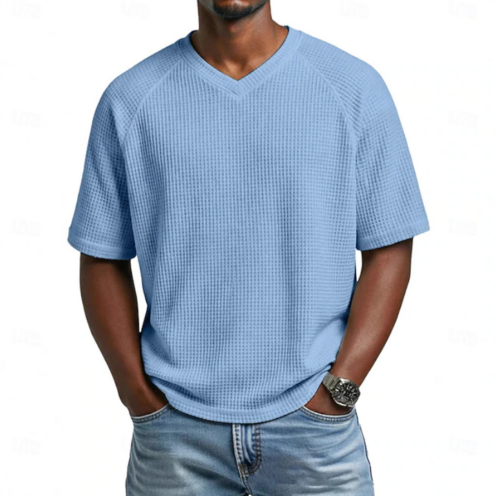 Crosby | V-neck Short Sleeve Waffle Shirt