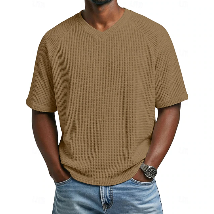 Crosby | V-neck Short Sleeve Waffle Shirt