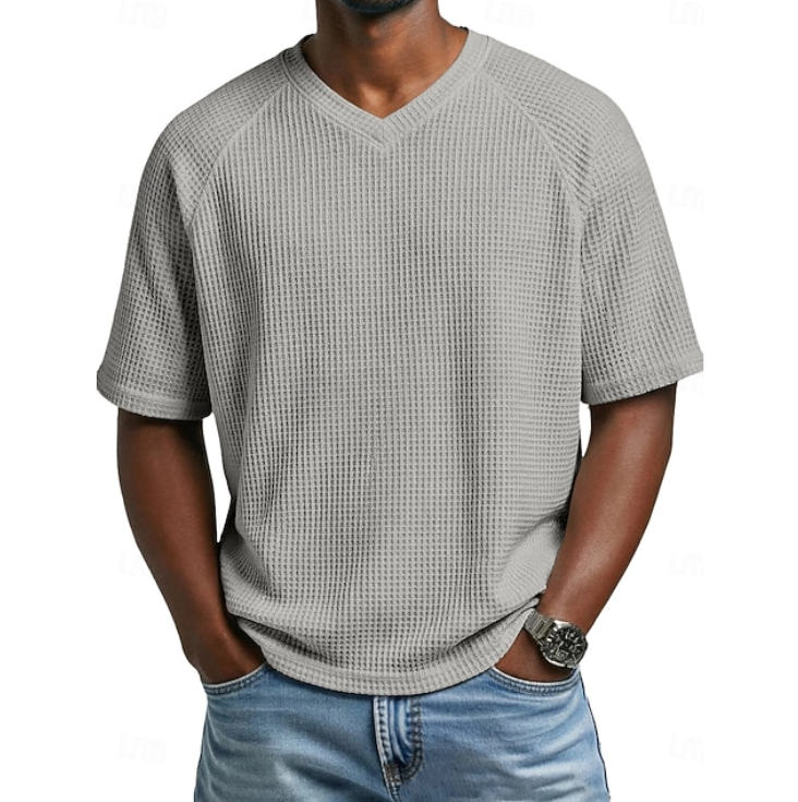 Crosby | V-neck Short Sleeve Waffle Shirt