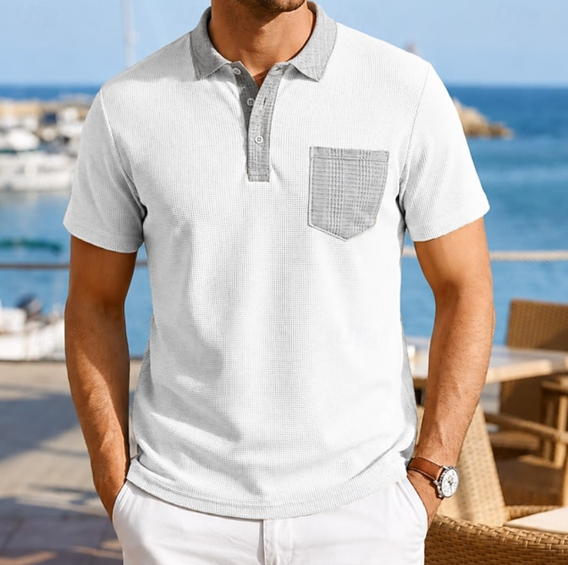 Harrison | Contrast Pocket Polo Shirt
