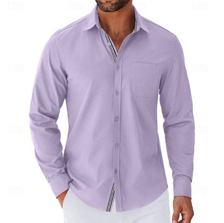 Jonas | Classic Long Sleeve Button-Up Shirt