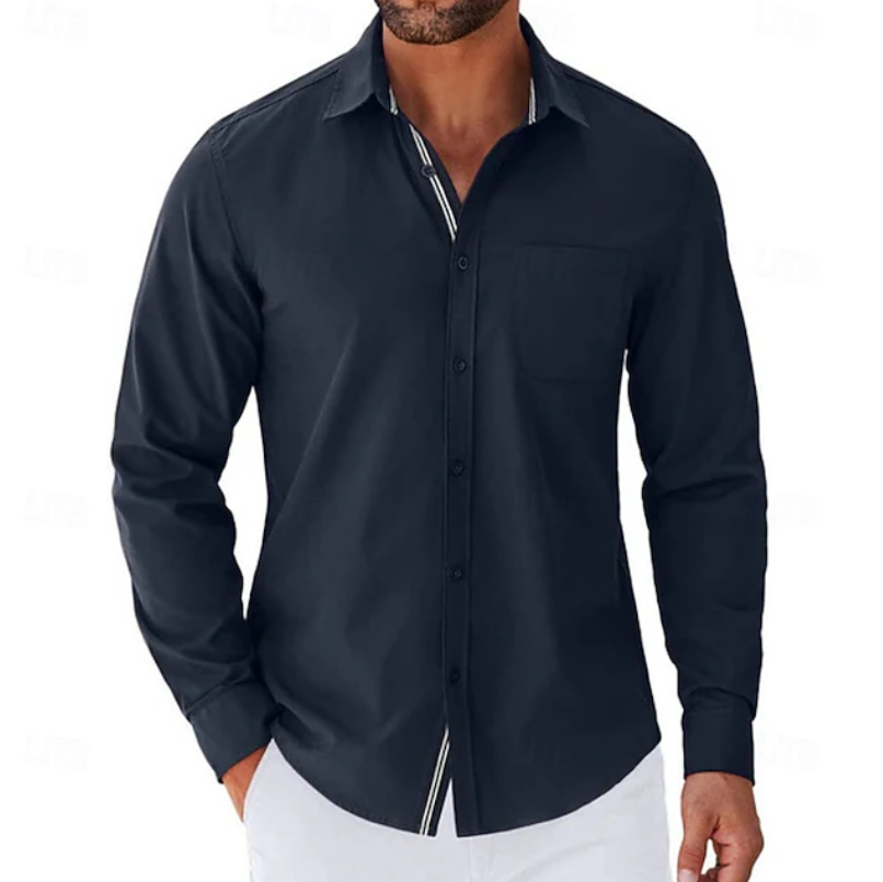 Jonas | Classic Long Sleeve Button-Up Shirt