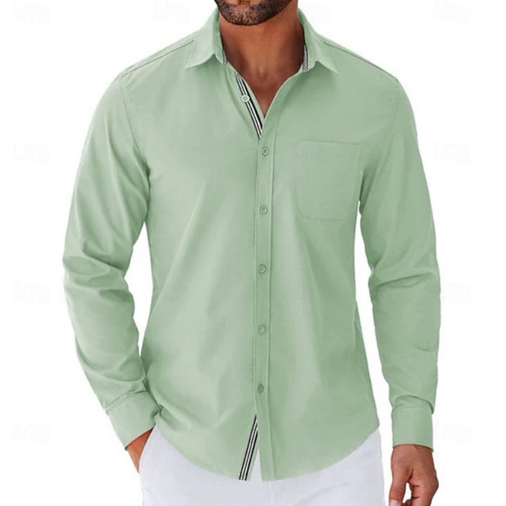 Jonas | Classic Long Sleeve Button-Up Shirt