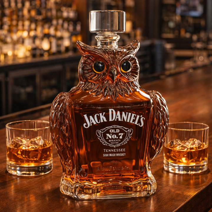 Lance | Whisky Bottle Owl Design