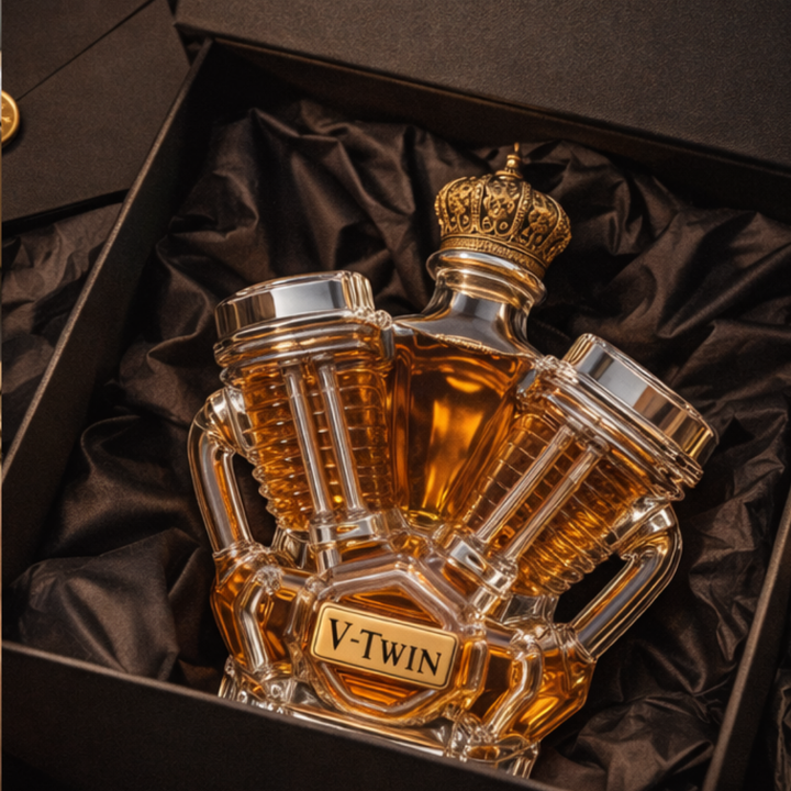 Wayne | Whisky Flask V-Twin Design