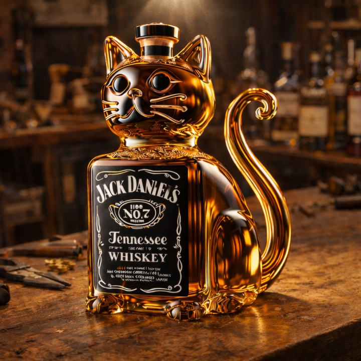 Randy | Whisky Bottle Cat Design