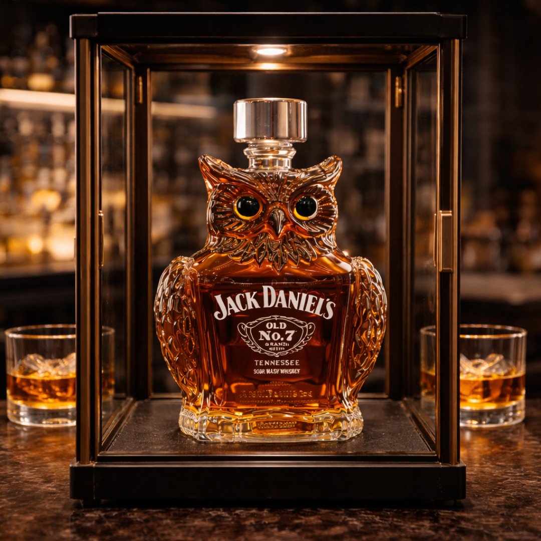 Lance | Whisky Bottle Owl Design