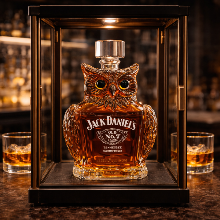 Lance | Whisky Bottle Owl Design