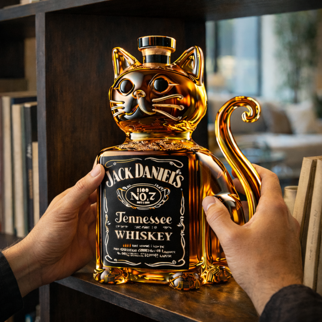 Randy | Whisky Bottle Cat Design