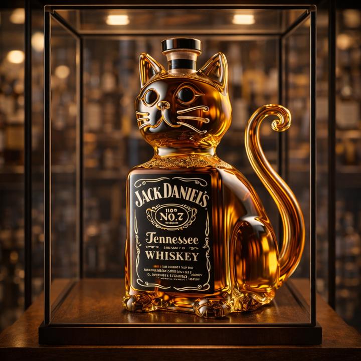 Randy | Whisky Bottle Cat Design