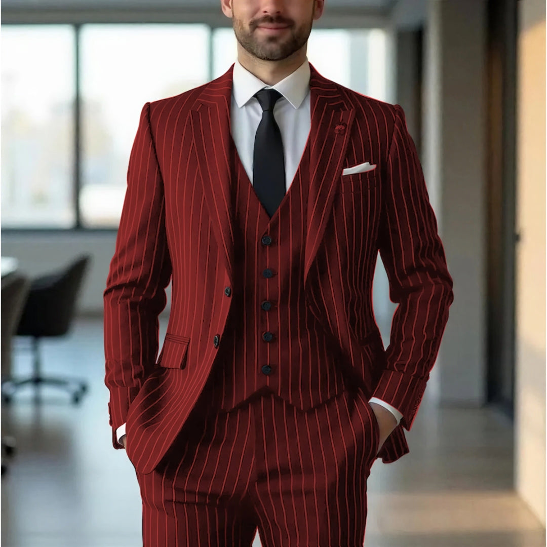 Sullivan | Pinstripe Three-Piece Suit