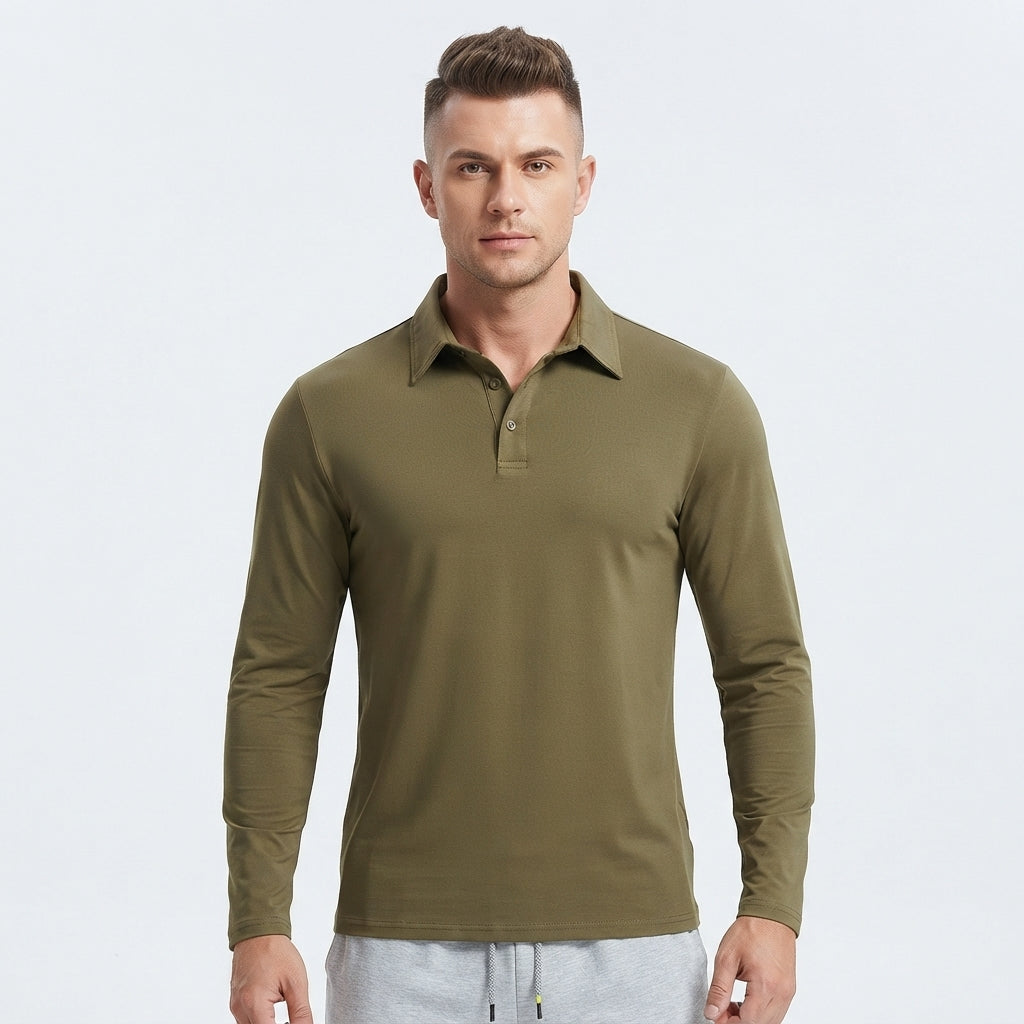 Travis Owen | Stylish Premium Long-Sleeve Polo